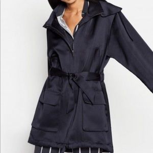NWT Equipment Navy Blue Orton Parka